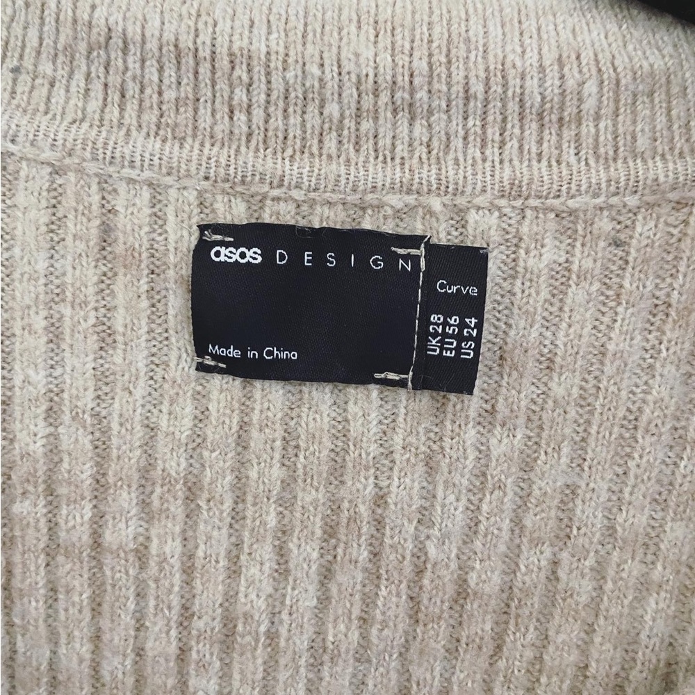 ASOS Curve Collared Henley Sweater - Picture 2 of 8